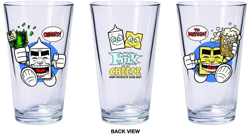 MILK CHEESE BOXED PINT GLASS SET
