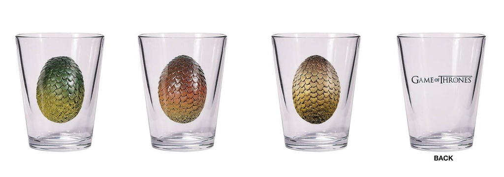 GOT SHOT GLASS SET DRAGON EGG