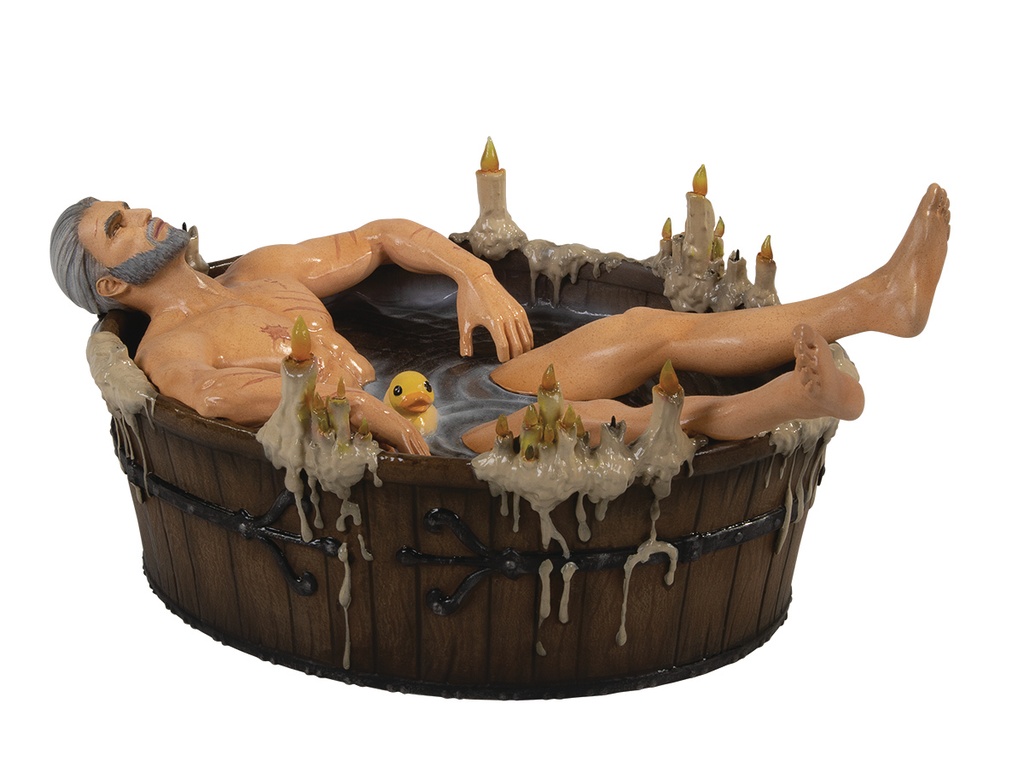 WITCHER III WILD HUNT GERALT IN BATH STATUETTE