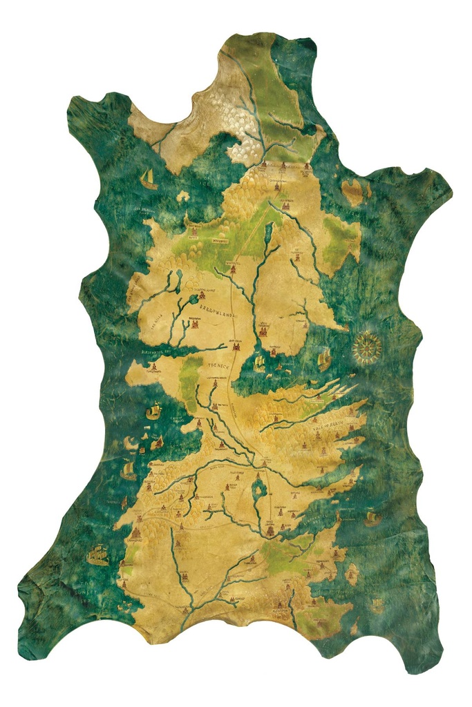 GAME OF THRONES MAP OF WESTEROS