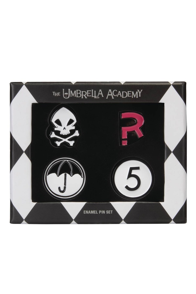 UMBRELLA ACADEMY ENAMEL PIN SET