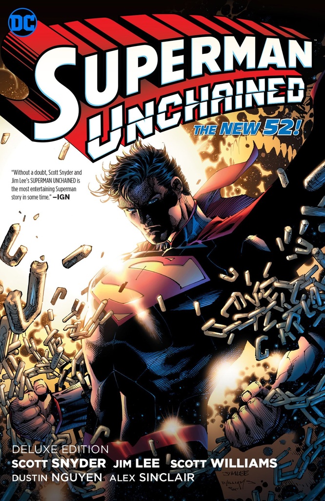 SUPERMAN UNCHAINED THE DELUXE EDITION HC FOUTE BC