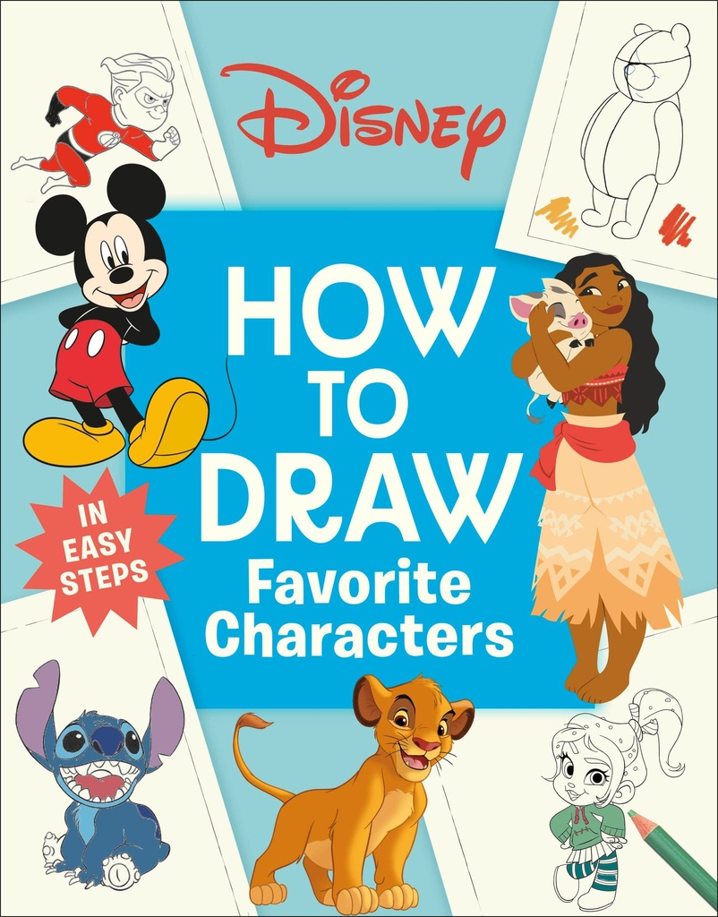 DISNEY HOW TO DRAW FAVORITE CHARACTERS