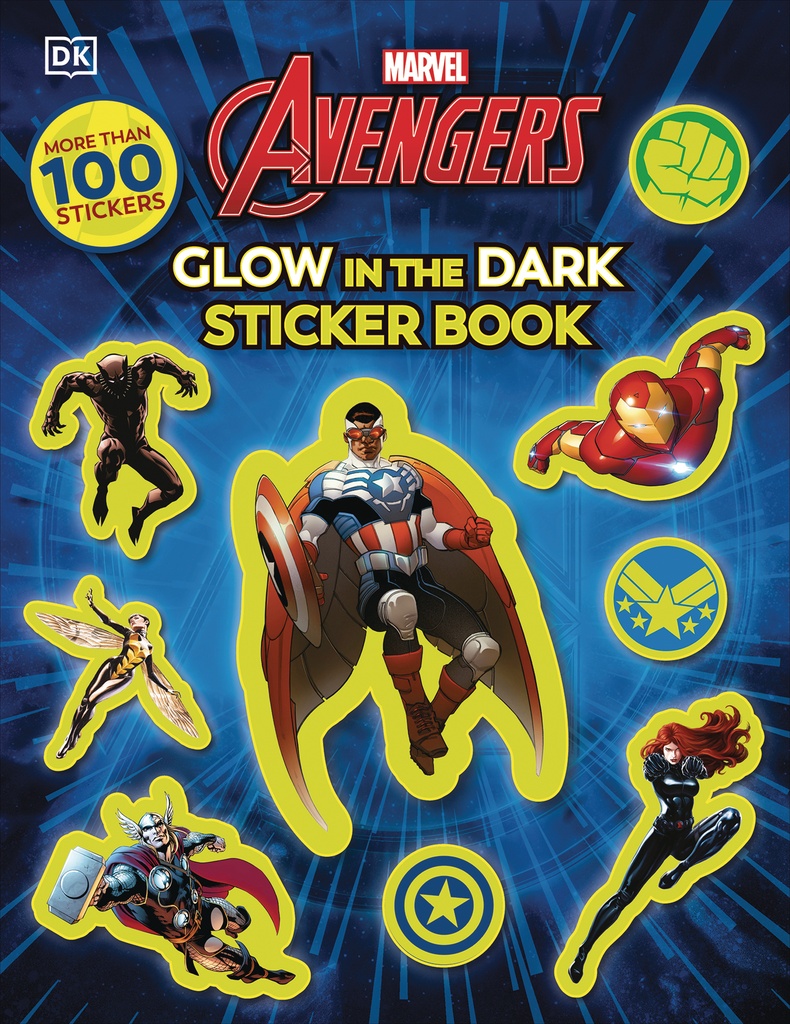 MARVEL AVENGERS GLOW STICKER BOOK