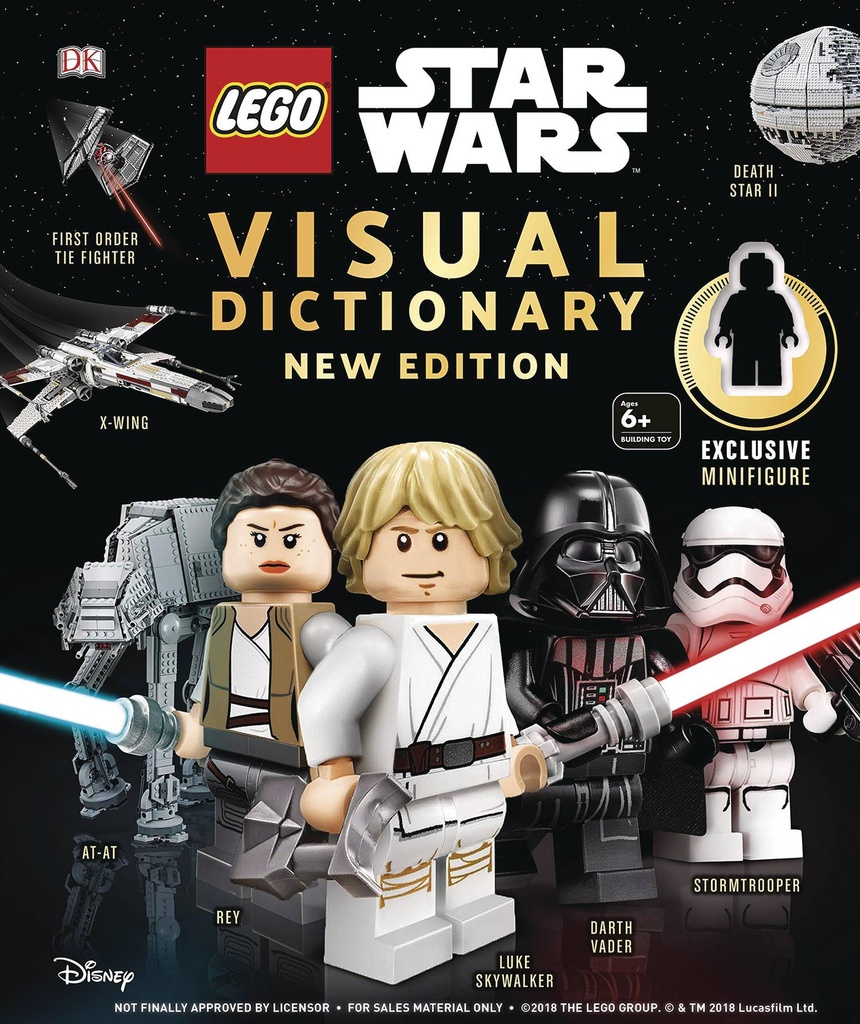 LEGO STAR WARS VISUAL DICTIONARY W MINIFIGURE
