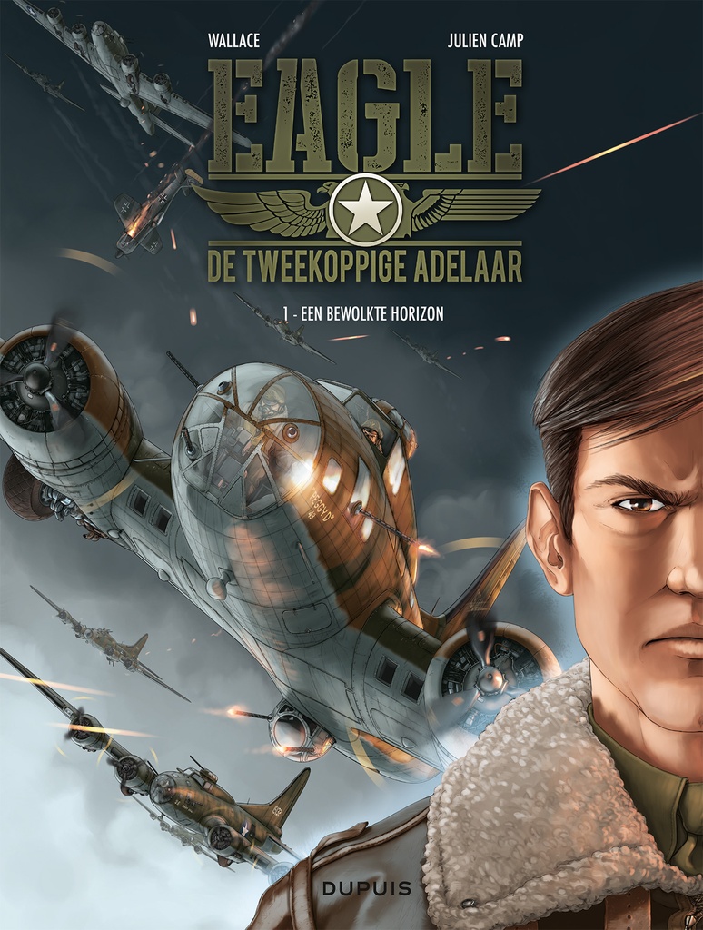 De tweekoppige adelaar SC Eagle 1 een bewolkte horizon