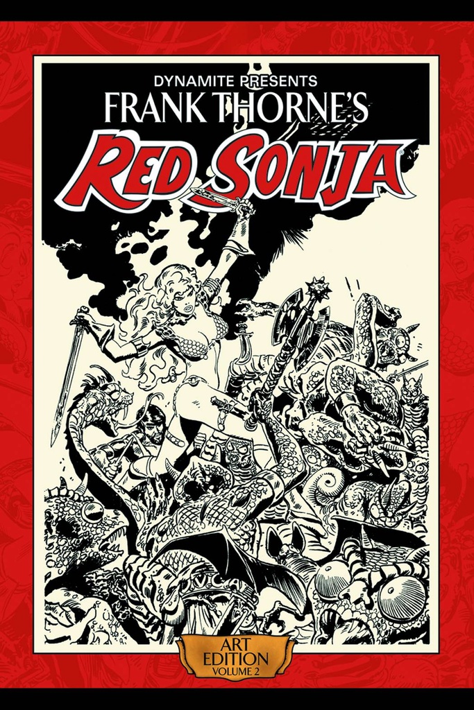 FRANK THORNE RED SONJA ART ED HC SGN 02