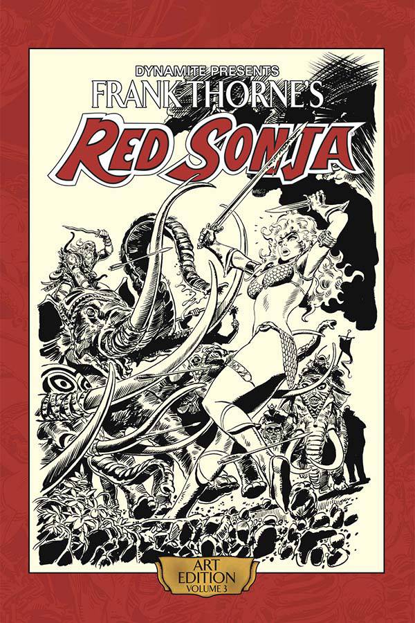 FRANK THORNE RED SONJA ART ED HC SGN 03