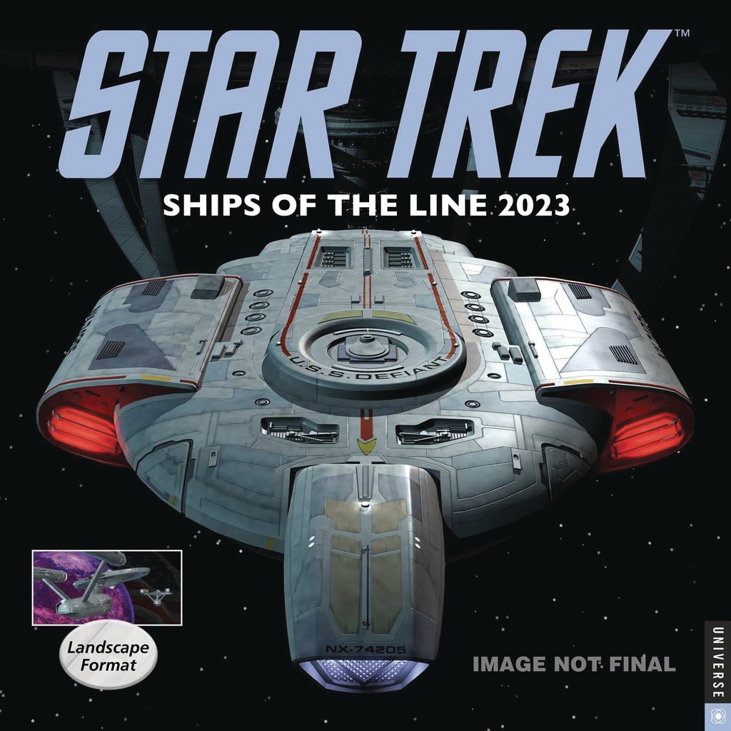 STAR TREK SHIPS OF LINE 2023 WALL CALENDAR