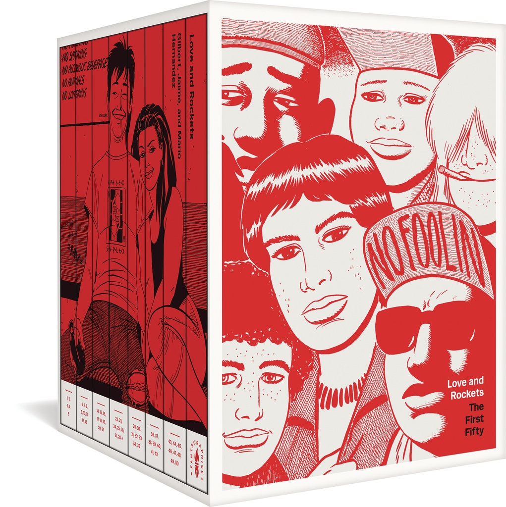 LOVE & ROCKETS FIRST FIFTY CLASSIC 40TH ANV BOX SET HC