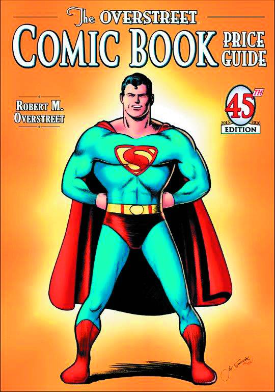 OVERSTREET COMIC BK PG 45 JOE SHUSTER SUPERMAN CVR