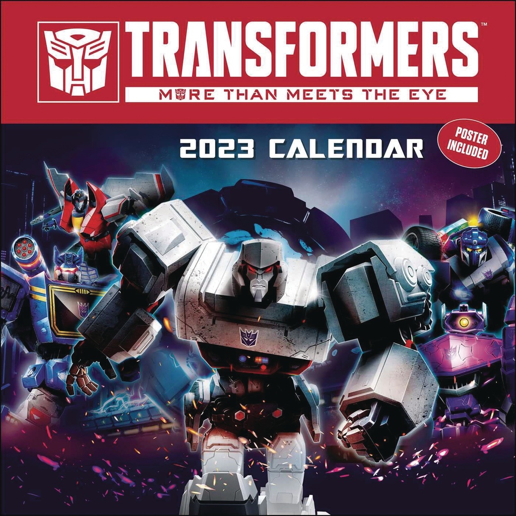 TRANSFORMERS 2023 WALL CALENDAR
