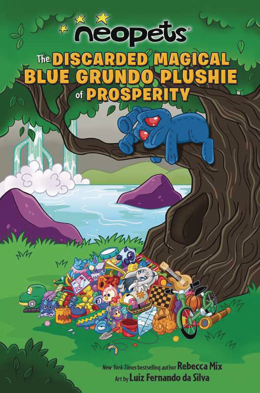 NEOPETS DISCARDED MAGICAL BLUE GRUNDO PLUSHIE PROSPERITY