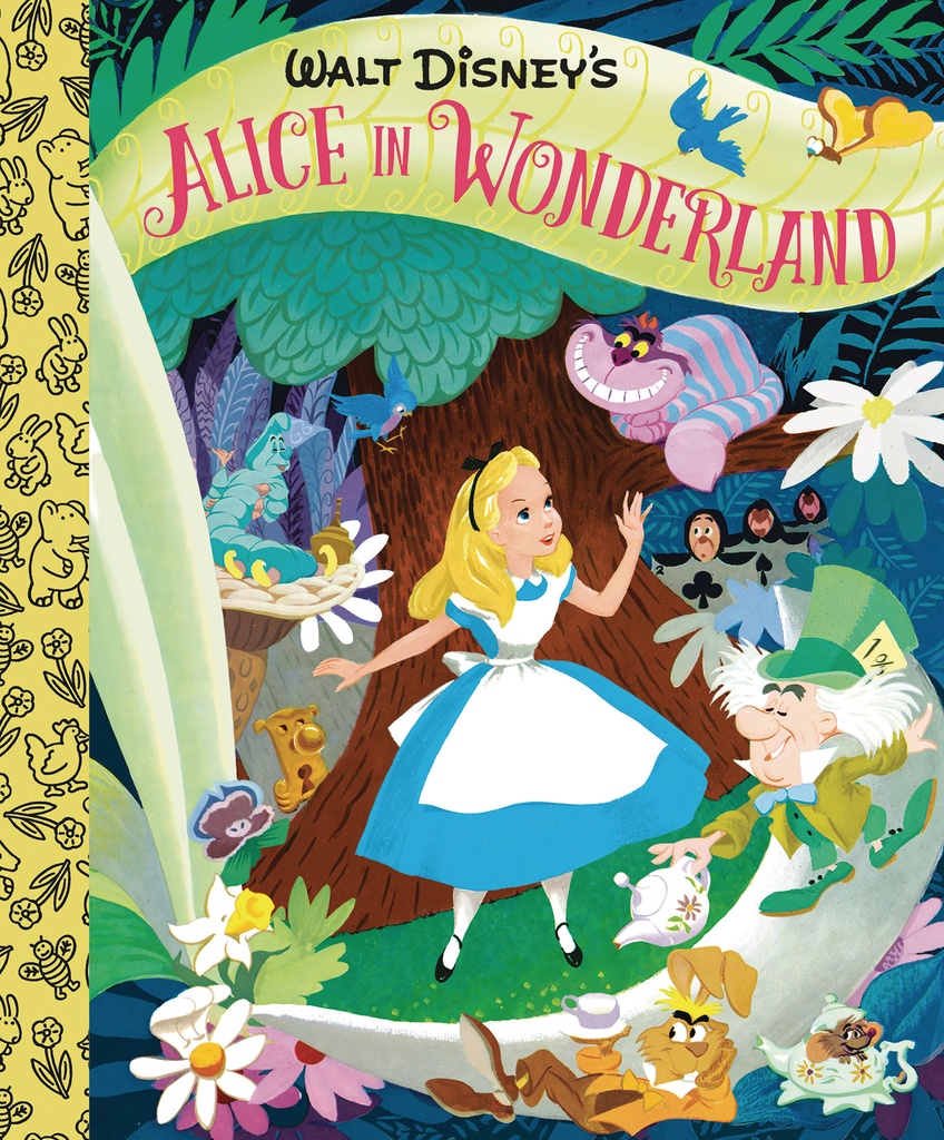 WALT DISNEYS ALICE IN WONDERLAND LITTLE GOLDEN BOARD BOOK