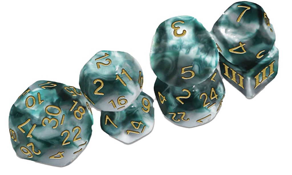 THRACIAN SMOKEY SACRIFICE DICE DCC FUNKY 7 SET