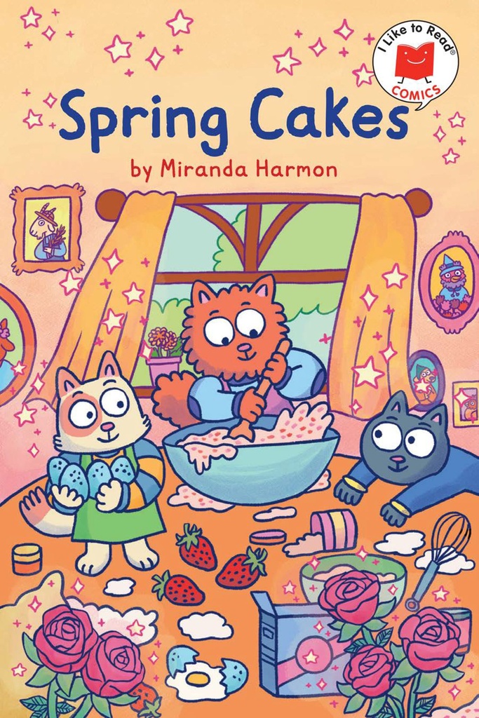 I LIKE TO READ COMICS SPRING CAKES