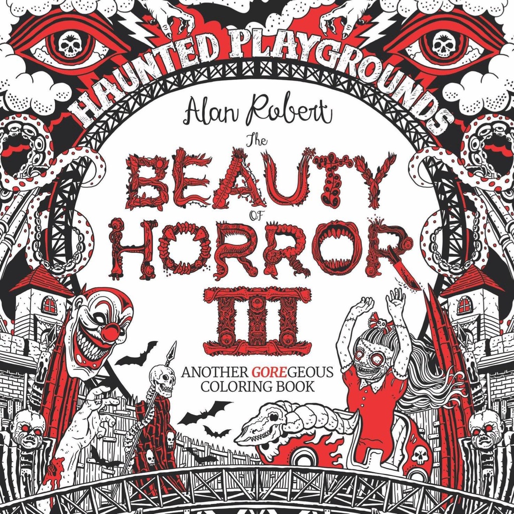 BEAUTY OF HORROR GOREGEOUS COLORING 03 HAUNTED P