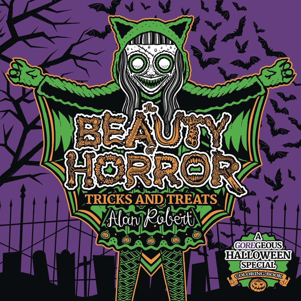 BEAUTY OF HORROR TRICKS & TREATS HALLOWEEN COLORING BOOK