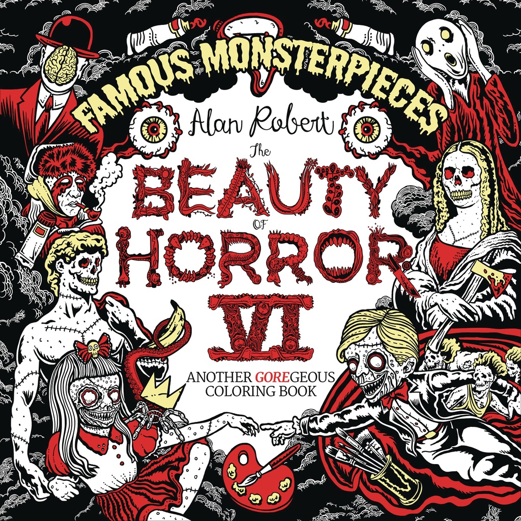 BEAUTY OF HORROR COLORING BOOK 06 FAMOUS MONSTERPIECES