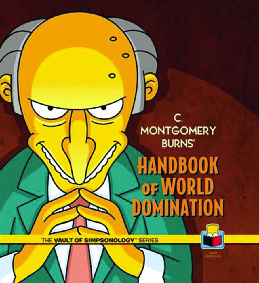 VAULT SIMPSONOLOGY 03 BURNS HANDBOOK WORLD DOMINATION HC