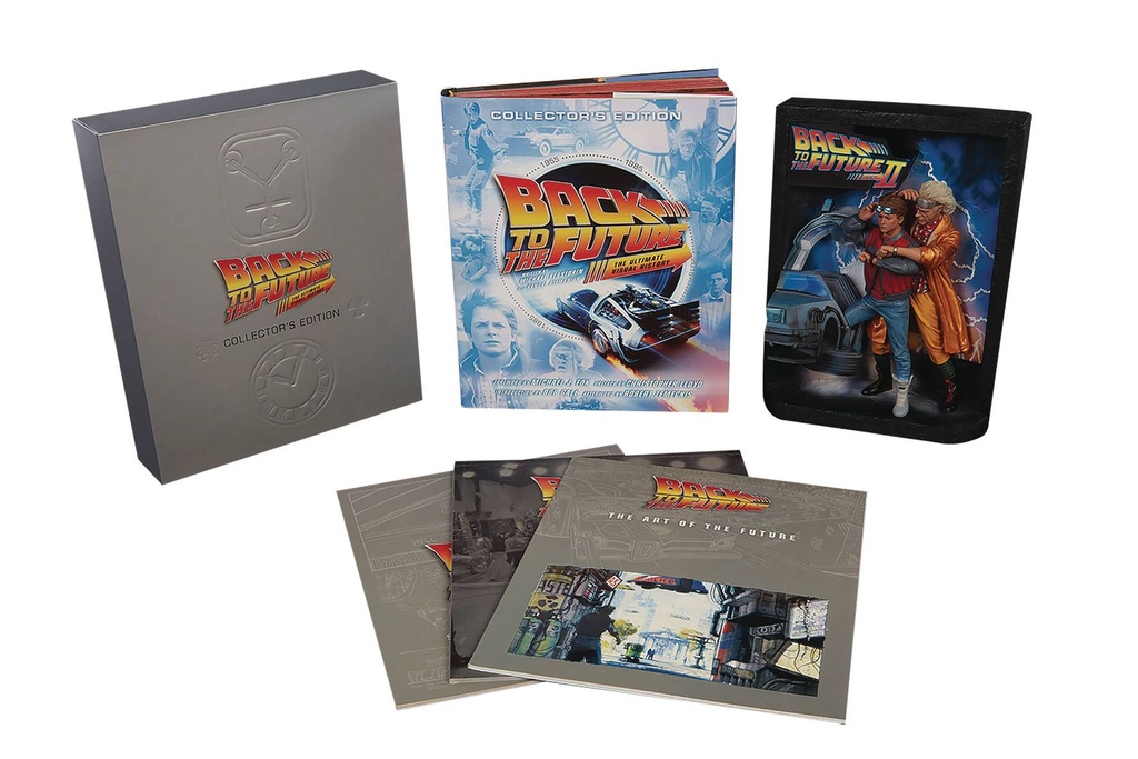 BACK TO THE FUTURE SCULPTED MOVIE POSTER & ULT VISUAL HIST
