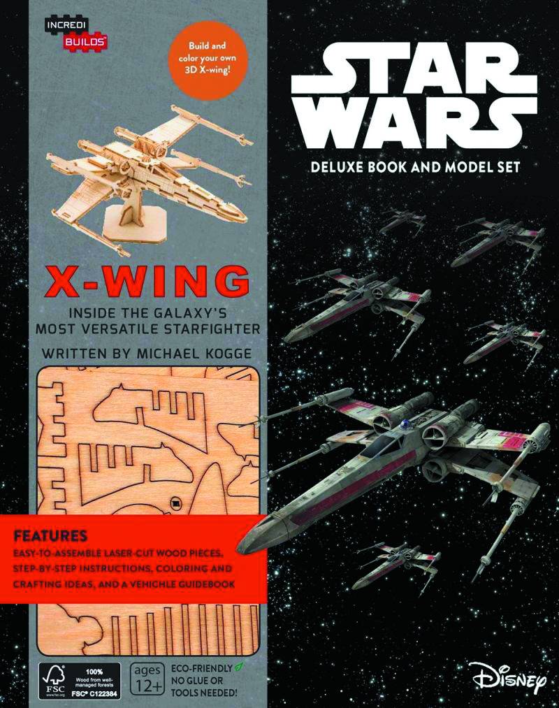 INCREDIBUILDS X-WING DLX MODEL W BOOK