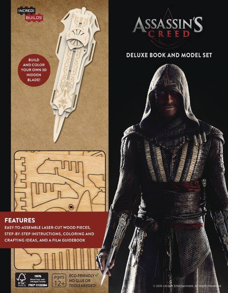 INCREDIBUILDS ASSASSINS CREED DLX MODEL W BOOK