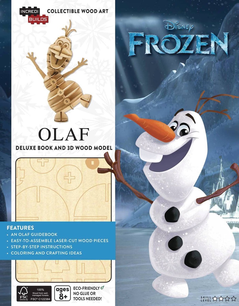 INCREDIBUILDS FROZEN OLAF DLX MODEL W BOOK