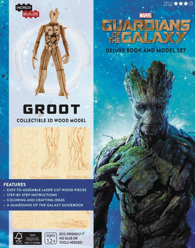 INCREDIBUILDS MARVEL GUARDIANS OF GALAXY DLX MODEL W BOOK