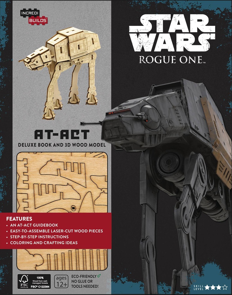 INCREDIBUILDS ROGUE ONE AT ACT DLX MODEL W BOOK
