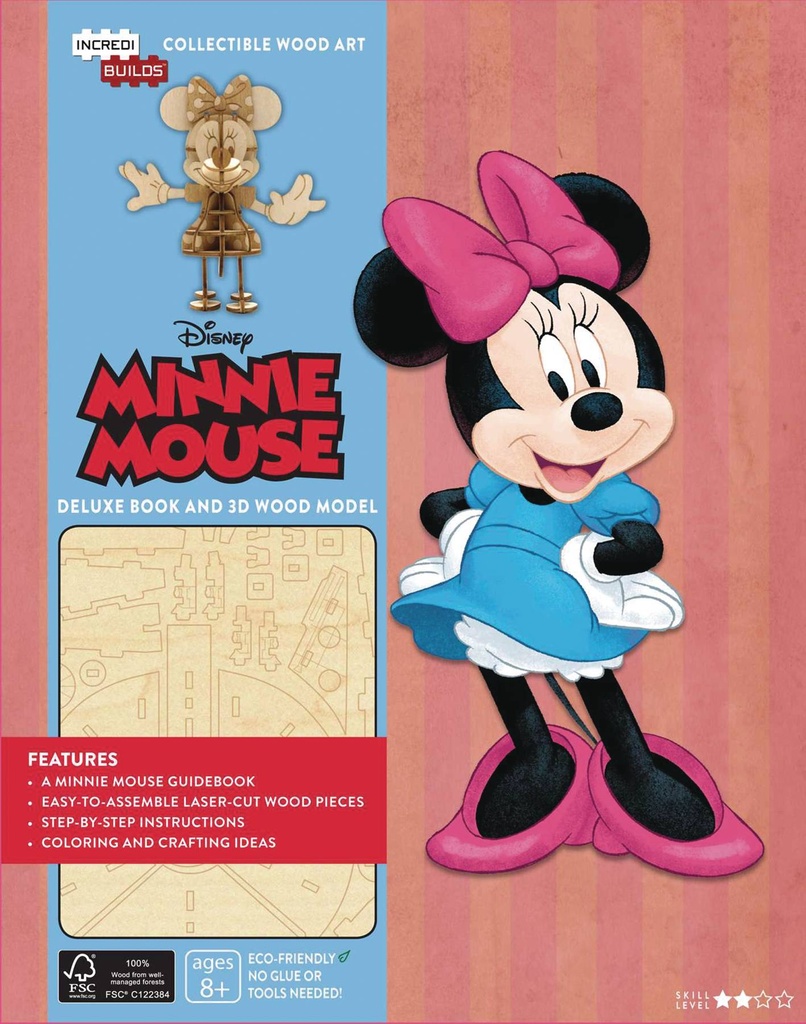 INCREDIBUILDS MINNIE MOUSE DLX MODEL W BOOK