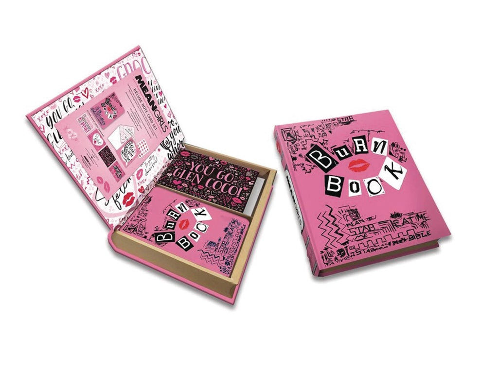 MEAN GIRLS BURN BOOK DLX NOTE CARD SET (KEEPSAKE BOOK BOX)