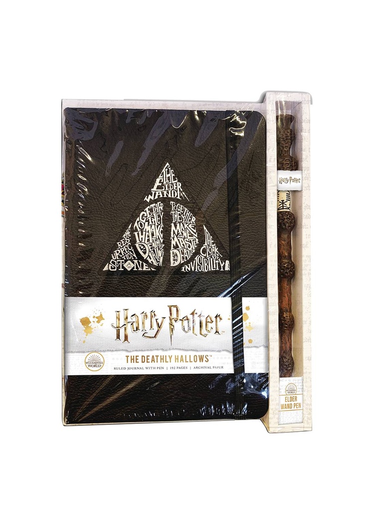 HARRY POTTER DEATHLY HALLOWS HC RULED JOURNAL (WITH PEN)