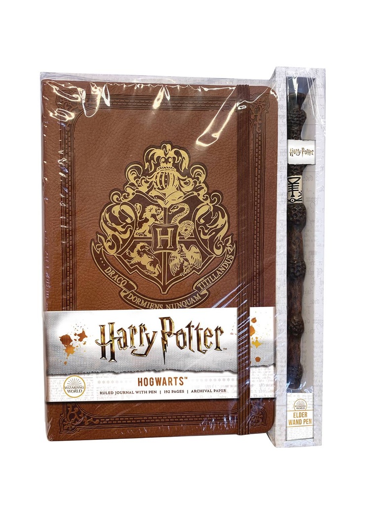 HARRY POTTER HOGWARTS HC RULED JOURNAL (WITH PEN)