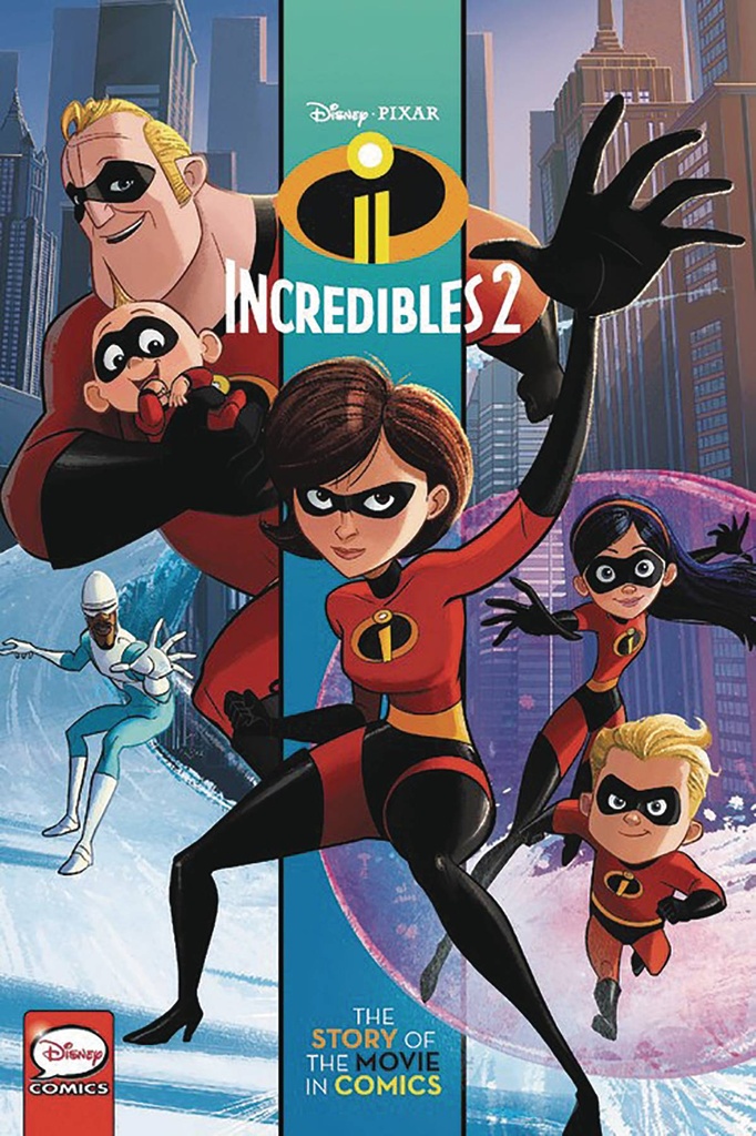 DISNEY PIXAR INCREDIBLES STORY OF MOVIE IN COMICS YA