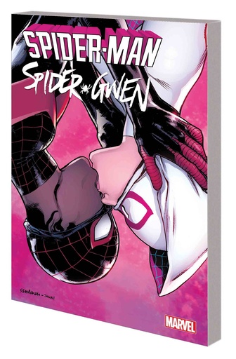 SPIDER-MAN SPIDER-GWEN SITTING IN TREE