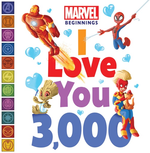 MARVEL BEGINNINGS I LOVE YOU 3000 BOARD BOOK