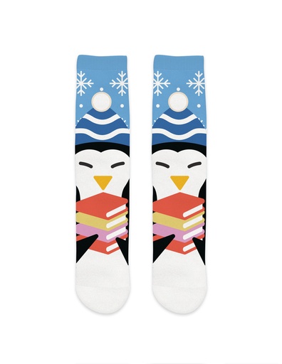 PENGUIN READS COZY SOCKS LARGE