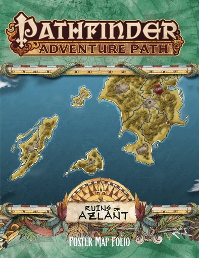 PATHFINDER RPG CAMPAIGN SETTING AZLANT POSTER MAP FOLIO