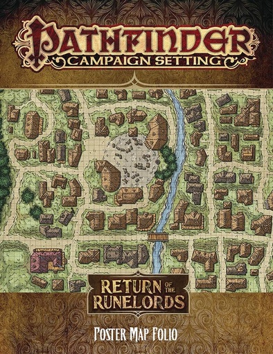 PATHFINDER CAMPAIGN SETTING RTN RUNELORDS POSTER MAP FOLIO