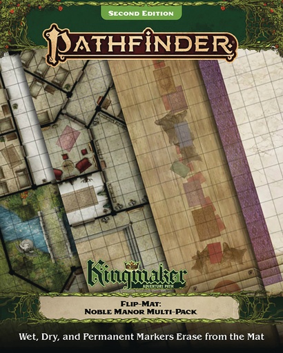 PATHFINDER FLIP-MAT KINGMAKER ADV PATH NOBLE MANOR MULTI PAC