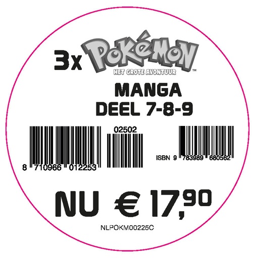 Pokemon - Het grote Avontuur - 3pack - 07-08-09