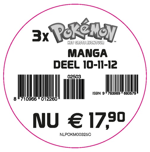 Pokemon - Het grote Avontuur - 3pack - 10-11-12