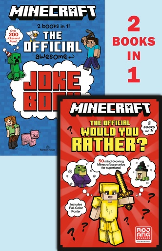MINECRAFT 2 IN 1 OFFICIAL WOULD YOU RATHER/OFFICIAL JOKE BOO