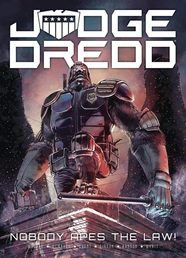 JUDGE DREDD NOBODY APES LAW