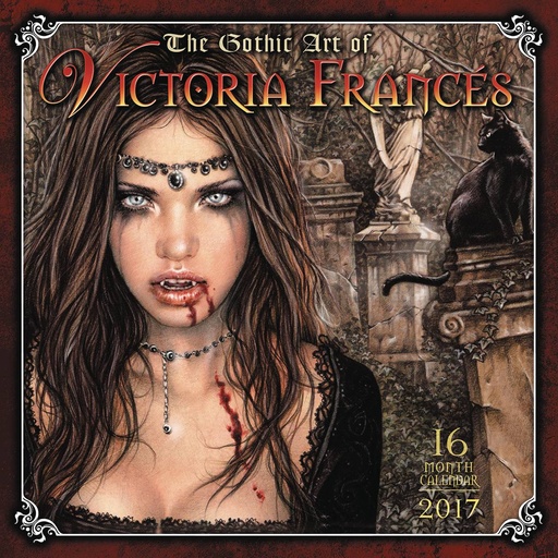 GOTHIC ART OF VICTORIA FRANCES 2017 WALL CAL