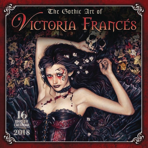 GOTHIC ART OF VICTORIA FRANCES 2018 WALL CAL