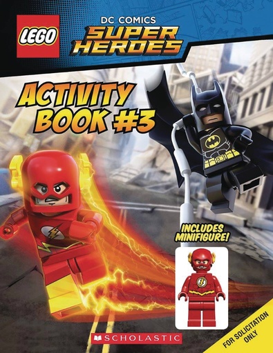 LEGO DC SUPER HEROES ACTIVITY 3 W FLASH MINIFIGURE