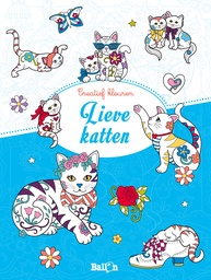 Creatief kleuren -Lieve katten