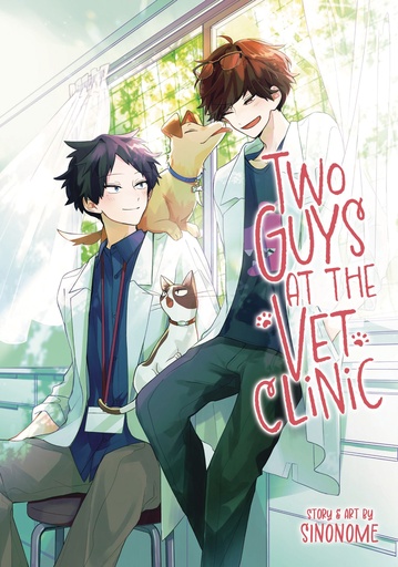 TWO GUYS AT VET CLINIC